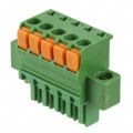 1986724-5 - Pluggable Terminal Blocks 3.81MM R/HAND 5 POS STR SPRNG PLG W/FLNG