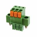 1986725-3 - Bulk 0.138 3.50mm Green 1 Levels Free Hanging (In-Line) Plug, Female Sockets Polyamide (PA), Nylon Tin Copper Alloy
