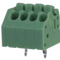 1985218 - 0.138 3.50mm Green Bulk Polyamide (PA), Nylon Through Hole 45° (135°) Angle with Board Screwless - Spring Cage, Tension Clamp 1 Levels 16-24 AWG COMBICON PTSA
