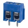 OSTTC020162 - 0.197 5.00mm Blue Bulk Thermoplastic Through Hole Horizontal with Board Screw - Leaf Spring, Wire Guard 1 Levels 14-22 AWG OSTTC