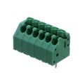 1985234 - 0.138 3.50mm Green Bulk Polyamide (PA), Nylon Through Hole 45° (135°) Angle with Board Screwless - Spring Cage, Tension Clamp 1 Levels 16-24 AWG COMBICON PTSA