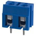 ED110/2DS - 0.295 7.50mm Blue Bulk Polyamide (PA), Nylon Through Hole Horizontal with Board Screw - Leaf Spring, Wire Guard 1 Levels 14-22 AWG ED110/DS