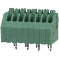 1990067 - 0.098 2.50mm Green Bulk Polyamide (PA), Nylon Through Hole 45° (135°) Angle with Board Screwless - Spring Cage, Tension Clamp 1 Levels 20-26 AWG COMBICON PTSA