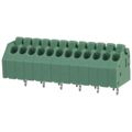1985292 - 0.138 3.50mm Green Bulk Polyamide (PA), Nylon Through Hole 45° (135°) Angle with Board Screwless - Spring Cage, Tension Clamp 1 Levels 16-24 AWG COMBICON PTSA