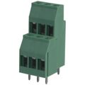 1721731 - 0.200 5.08mm Green Bulk Polyamide (PA), Nylon Through Hole Horizontal with Board Screw - Rising Cage Clamp 2 Levels 12-30 AWG COMBICON MKKDS