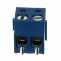 691101710002 - 0.197 5.00mm Blue Box Polyamide (PA66), Nylon 6/6 Through Hole Horizontal with Board Screw - Leaf Spring, Wire Guard 1 Levels 14-26 AWG WR-TBL Series 101