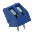 OSTTG020160B - 0.197 5.00mm Blue Bulk Thermoplastic Through Hole Angled Screw - Rising Cage Clamp 1 Levels 12-24 AWG OSTTG