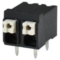 TBLH10-500-02BK - 0.197 5.00mm Black Tray Liquid Crystal Polymer (LCP) Through Hole Horizontal with Board Screwless - Push Button Clamp 1 Levels 16-24 AWG TBLH10-500