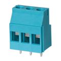 TB010-508-03BE - 0.200 5.08mm Blue Bulk Polyamide (PA66), Nylon 6/6 Through Hole Horizontal with Board Screw - Rising Cage Clamp 1 Levels 12-26 AWG TB010-508