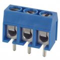 EDZ500/3DS - 0.200 5.08mm Blue Bulk Polyamide (PA), Nylon Through Hole Horizontal with Board Screw - Leaf Spring, Wire Guard 1 Levels 14-22 AWG EDZ500/DS