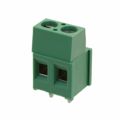 282841-2 - 0.200 5.08mm Green Bulk Polyamide (PA66), Nylon 6/6 Through Hole Horizontal with Board Screw - Rising Cage Clamp 1 Levels 12-30 AWG Buchanan
