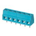TB006-508-06BE - 0.200 5.08mm Blue Bulk Polyamide (PA66), Nylon 6/6 Through Hole Horizontal with Board Screw - Rising Cage Clamp 1 Levels 14-26 AWG TB006-508