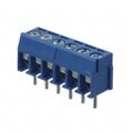 1776275-6 - 0.138 3.50mm Blue Bulk Polyamide (PA66), Nylon 6/6 Through Hole Horizontal with Board Screw - Leaf Spring, Wire Guard 1 Levels 18-26 AWG Buchanan