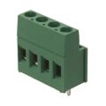 284392-4 - 0.150 3.81mm Green Tray Polyamide (PA66), Nylon 6/6 Through Hole Horizontal with Board Screw - Rising Cage Clamp 1 Levels 14-30 AWG Buchanan