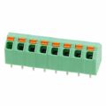 1751228 - 0.200 5.08mm Green Bulk Polyamide (PA), Nylon Through Hole 45° (135°) Angle with Board Screwless - Spring Cage, Tension Clamp 1 Levels 16-26 AWG COMBICON SPTA