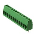 1-284392-2 - 0.150 3.81mm Green Tray Polyamide (PA66), Nylon 6/6 Through Hole Horizontal with Board Screw - Rising Cage Clamp 1 Levels 14-30 AWG Buchanan