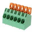 1792261 - 0.295 7.50mm Green Bulk Polyamide (PA), Nylon Through Hole 30° (150°) Angle with Board Screwless - Spring Cage, Tension Clamp 1 Levels 10-24 AWG COMBICON PLA