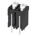 TBLH10V-500-02BK - 0.197 5.00mm Black Tray Liquid Crystal Polymer (LCP) Through Hole Vertical with Board Screwless - Push Button Clamp 1 Levels 16-24 AWG TBLH10V-500