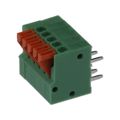 691402910005B - 0.100 2.54mm Green Bulk Polyamide (PA66), Nylon 6/6 Through Hole Horizontal with Board Screwless 1 Levels 20-26 AWG WR-TBL Series 4029B