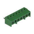 691243310007 - 0.150 3.81mm Green Bulk Polyamide (PA66), Nylon 6/6 Through Hole Horizontal with Board Screw - Rising Cage Clamp 1 Levels 16-30 AWG WR-TBL Series 2433
