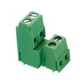691232510004 - 0.200 5.08mm Green Bulk Polyamide (PA66), Nylon 6/6 Through Hole Horizontal with Board Screw - Rising Cage Clamp 2 Levels 12-22 AWG WR-TBL Series 2325