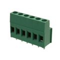 282856-6 - 0.197 5.00mm Green Bulk Polyamide (PA66), Nylon 6/6 Through Hole Horizontal with Board Screw - Rising Cage Clamp 1 Levels 12-30 AWG Buchanan