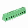 282837-9 - 0.200 5.08mm Green Bulk Polyamide (PA66), Nylon 6/6 Through Hole Horizontal with Board Screw - Rising Cage Clamp 1 Levels 16-28 AWG Buchanan