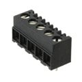 1776113-5 - 0.150 3.81mm Black Bulk Polyamide (PA), Nylon Through Hole Horizontal with Board Screw - Rising Cage Clamp 1 Levels 16-28 AWG Buchanan
