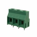 796739-3 - 0.375 9.53mm Green Tray Polyamide (PA66), Nylon 6/6 Through Hole Horizontal with Board Screw - Rising Cage Clamp 1 Levels 10-30 AWG Buchanan