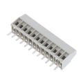 1-1546215-2 - 0.100 2.54mm Gray Bulk Polyamide (PA66), Nylon 6/6 Through Hole Horizontal with Board Screw - Rising Cage Clamp 1 Levels 16-30 AWG Buchanan