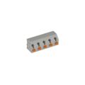 691417220005 - 0.276 7.00mm Gray Bulk Polyamide (PA66), Nylon 6/6 Through Hole, Kinked Pin 45° (135°) Angle with Board Screwless 1 Levels 16-30 AWG WR-TBL Series 4172