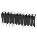 TBLH10V-350-11BK - 0.138 3.50mm Black Tray Liquid Crystal Polymer (LCP) Through Hole Vertical with Board Screwless - Push Button Clamp 1 Levels 16-24 AWG TBLH10V-350