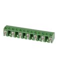 691243210007 - 0.276 7.00mm Green Bulk Polyamide (PA66), Nylon 6/6 Through Hole Horizontal with Board Screw - Rising Cage Clamp 1 Levels 16-30 AWG WR-TBL Series 2432
