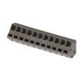 691413720011B - 0.197 5.00mm Gray Bulk Polyamide (PA66), Nylon 6/6 Through Hole 45° (135°) Angle with Board Screwless - Spring Cage, Tension Clamp 1 Levels 12-28 AWG WR-TBL Series 413B