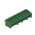 691243110009 - 0.138 3.50mm Green Bulk Polyamide (PA66), Nylon 6/6 Through Hole Horizontal with Board Screw - Rising Cage Clamp 1 Levels 16-30 AWG WR-TBL Series 2431
