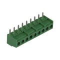691243300009 - 0.150 3.81mm Green Bulk Polyamide (PA66), Nylon 6/6 Through Hole Vertical with Board Screw - Rising Cage Clamp 1 Levels 12-30 AWG WR-TBL Series 2433