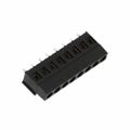 796682-8 - 0.197 5.00mm Black Bulk Polyamide (PA66), Nylon 6/6 Through Hole Horizontal with Board Screw - Rising Cage Clamp 1 Levels 12-30 AWG Buchanan