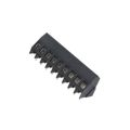 1546074-9 - 0.200 5.08mm Black Bulk Polyamide (PA66), Nylon 6/6 Through Hole 35° (145°) Angle with Board Screw - Rising Cage Clamp 1 Levels 12-30 AWG Buchanan