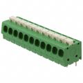 1-1986711-1 - 0.197 5.00mm Green Bulk Polyamide (PA), Nylon Through Hole Horizontal with Board Screwless - Push Button Clamp 1 Levels 12-30 AWG