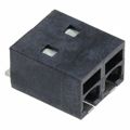 NQ0200000000G - 0.098 2.50mm Black Cut Tape (CT) Liquid Crystal Polymer (LCP) Surface Mount Horizontal with Board Screwless - Leg Spring, Push-In Spring 1 Levels 20-24 AWG NQ