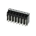 1824352 - 0.197 5.00mm Black Tape &amp; Reel (TR) Liquid Crystal Polymer (LCP) Surface Mount Vertical with Board Screwless - Leg Spring, Push-In Spring 1 Levels 16-24 AWG COMBICON SPT-SMD