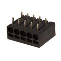 1770911 - 0.098 2.50mm Black Tape &amp; Reel (TR) Liquid Crystal Polymer (LCP) Through Hole Horizontal with Board Screwless - Spring Cage, Tension Clamp 1 Levels 20-26 AWG COMBICON PTSM
