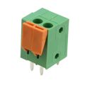 HA0270500000G - 0.150 3.81mm Green Bulk Thermoplastic Through Hole Vertical with Board Screwless - Leg Spring, Push-In Spring 1 Levels 16-26 AWG 09-381
