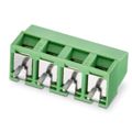 691241710004 - 0.197 5.00mm Green Bulk Polyamide (PA66), Nylon 6/6 Through Hole Horizontal with Board Screw - Rising Cage Clamp 1 Levels 14-30 AWG WR-TBL Series 2417