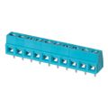 TB006-508-10BE - 0.200 5.08mm Blue Bulk Polyamide (PA66), Nylon 6/6 Through Hole Horizontal with Board Screw - Rising Cage Clamp 1 Levels 14-26 AWG TB006-508