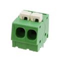 1986712-2 - 0.200 5.08mm Green Bulk Polyamide (PA), Nylon Through Hole Horizontal with Board Screwless - Push Button Clamp 1 Levels 12-30 AWG