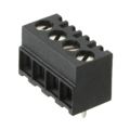 1776112-4 - 0.138 3.50mm Black Bulk Polyamide (PA), Nylon Through Hole Horizontal with Board Screw - Rising Cage Clamp 1 Levels 16-28 AWG Buchanan