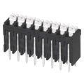 TBLH10V-350-08BK - 0.138 3.50mm Black Tray Liquid Crystal Polymer (LCP) Through Hole Vertical with Board Screwless - Push Button Clamp 1 Levels 16-24 AWG TBLH10V-350