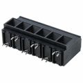 0399100106 - 0.400 10.16mm Black Bulk Thermoplastic Through Hole Horizontal with Board Screw - Rising Cage Clamp 1 Levels 6-18 AWG Eurostyle 39910