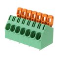 1792274 - 0.295 7.50mm Green Bulk Polyamide (PA), Nylon Through Hole 30° (150°) Angle with Board Screwless - Spring Cage, Tension Clamp 1 Levels 10-24 AWG COMBICON PLA